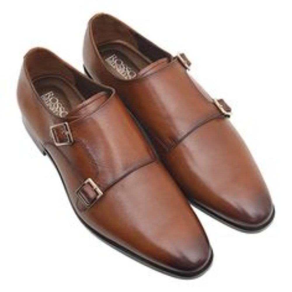 Russo Brunello Men's Hand Made Double Monk Strap Luxury Shoe 👞 - Picture 14 of 17